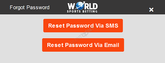 world sports betting reset login