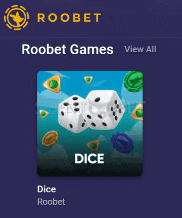 play dice at roobet