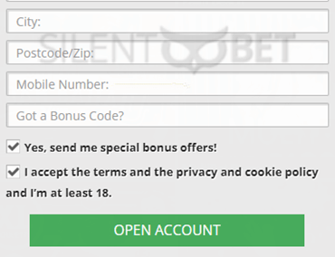 vegasland casino bonus code