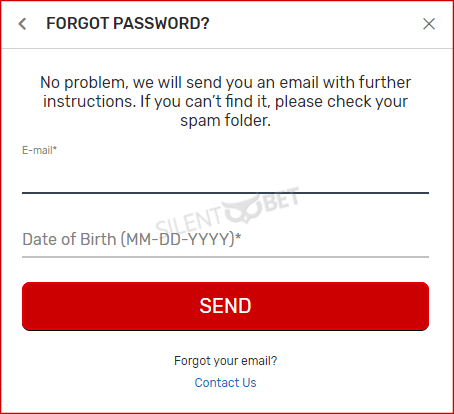 bovada forgot password login