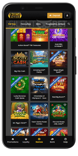 casino action mobile app