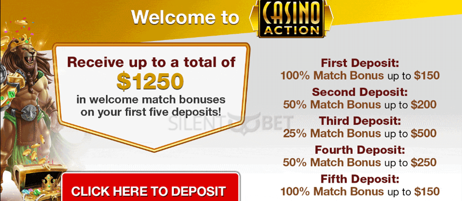 casino action welcome offer