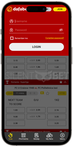 dafabet mobile app login