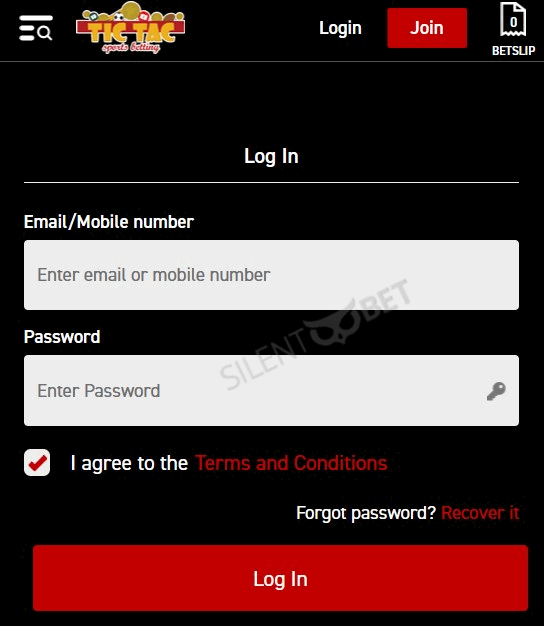 tic tac bets login