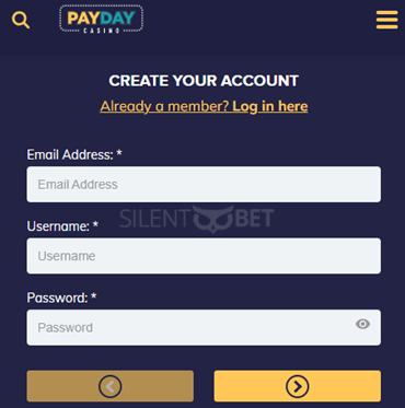 payday casino bonus code enter