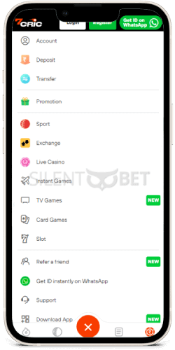 7cric ios game menu