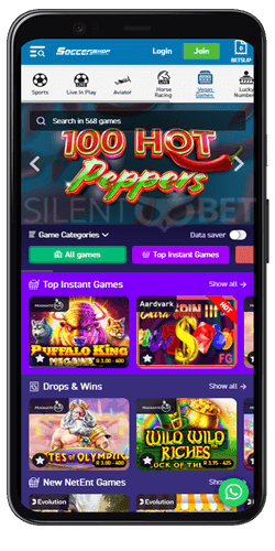 soccershop mobile app casino games