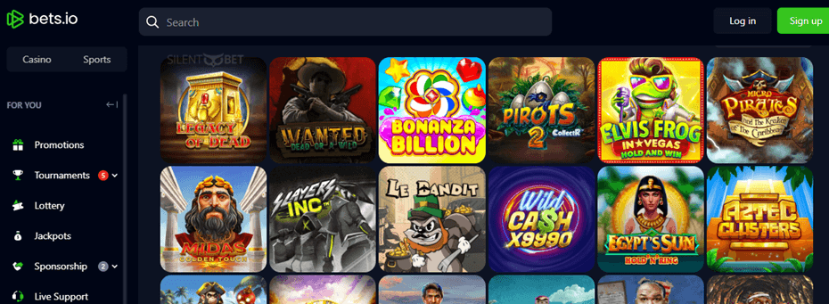 bets io casino games