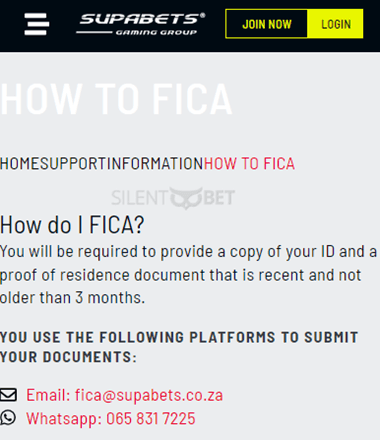 how to fica supabets