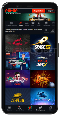 pin up casino mobile app crash games