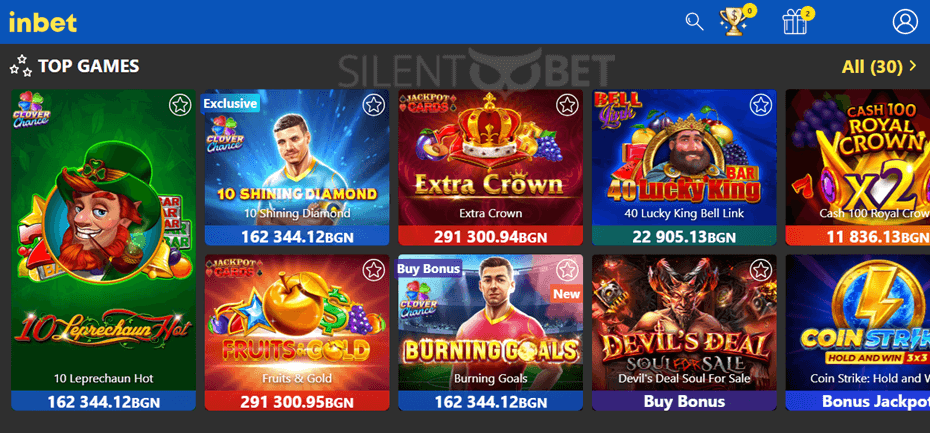 inbet casino games