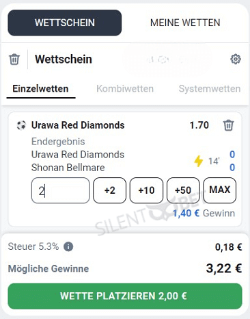 betano wettschein cashout