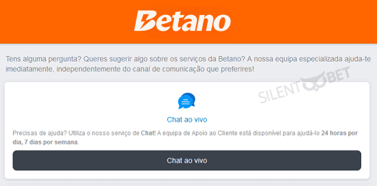 betano chat ao vivo