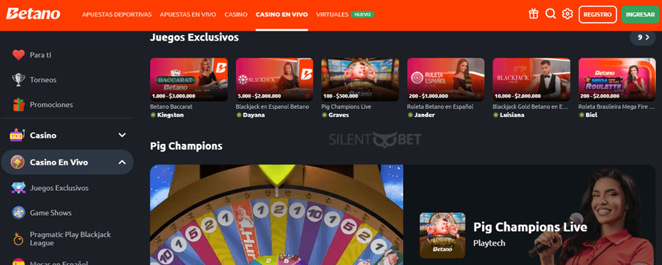 betano live casino