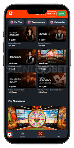 betano mobile app live casino