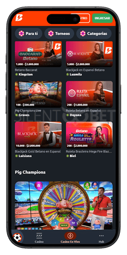 betano movile app live casino