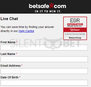 betsafe live chat