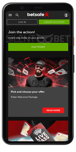 betsafe poker app