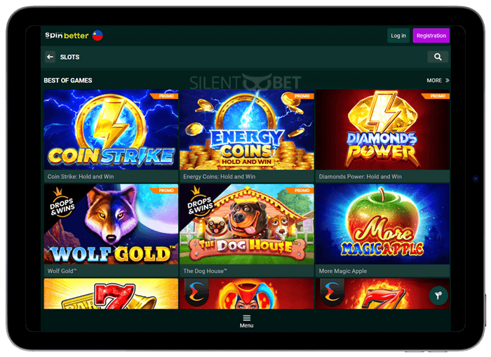 spinebetter casino mobile site