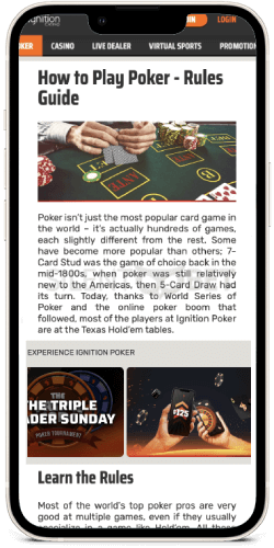 ignition poker app