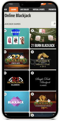 ignition casino mobile blackjack